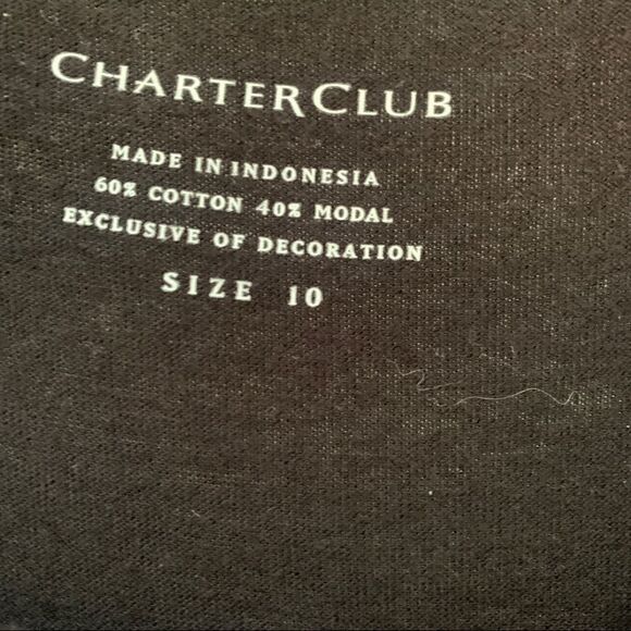 Charter Club size 10 black dress - Picture 4 of 5